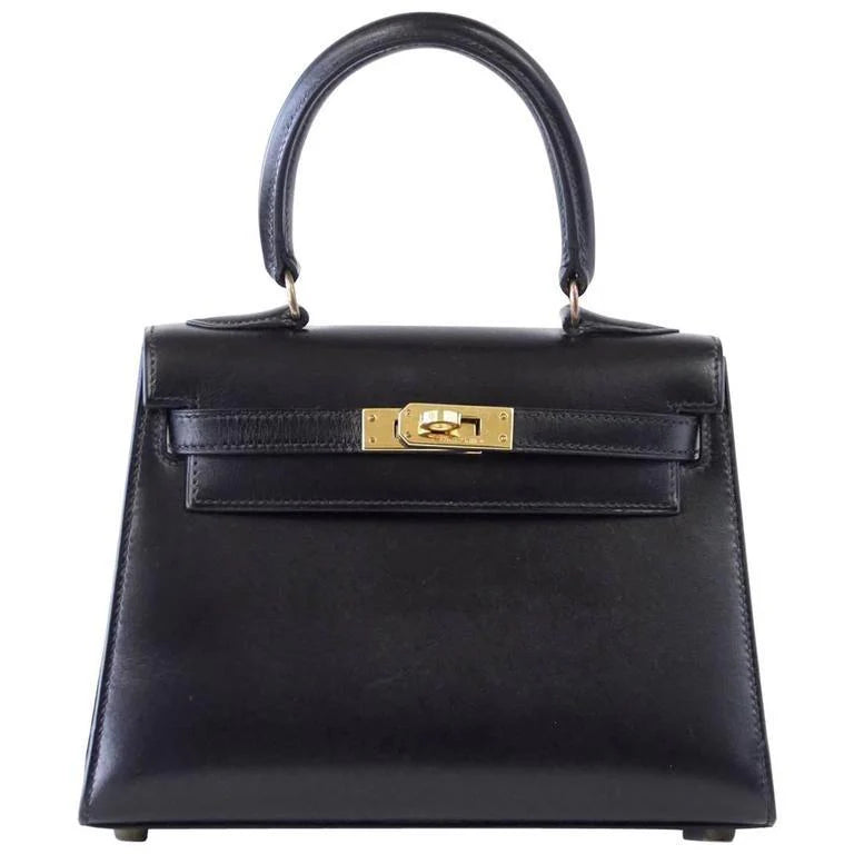 Kelly 20 Mini Sellier Vintage Bag Box Leather Gold Hardware