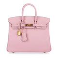 Birkin 25 Bag Rose Sakura Swift Gold Hardware Rare