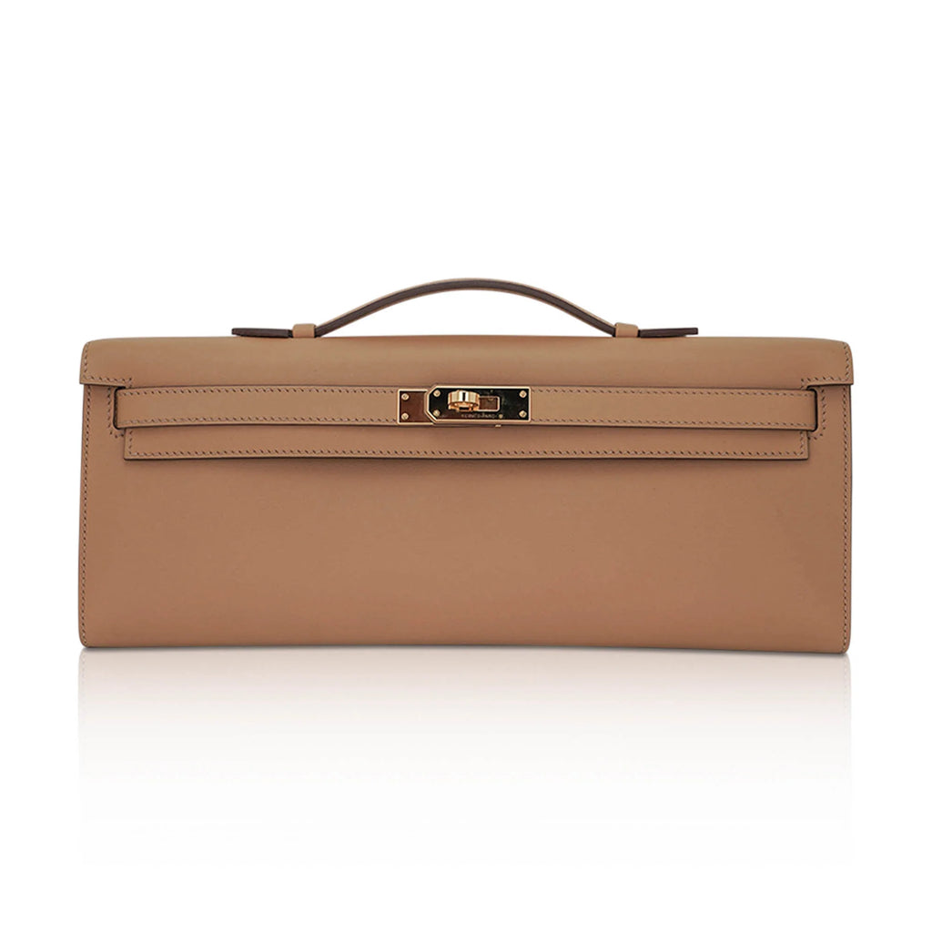 Limited Edition Kelly Cut Bag Biscuit with Gold Hardware