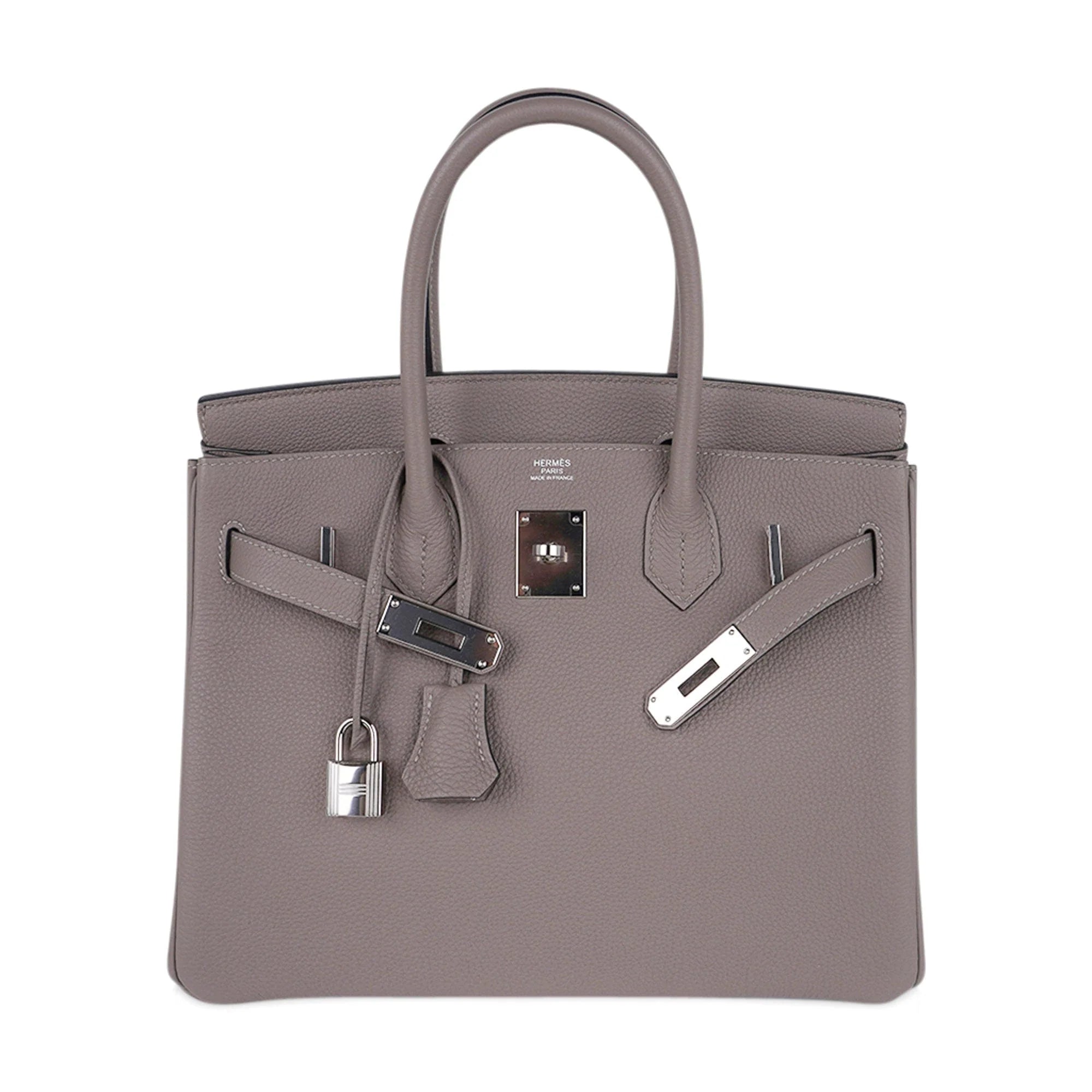 Birkin 30 Bag Gris Asphalte Togo Leather with Palladium Hardware