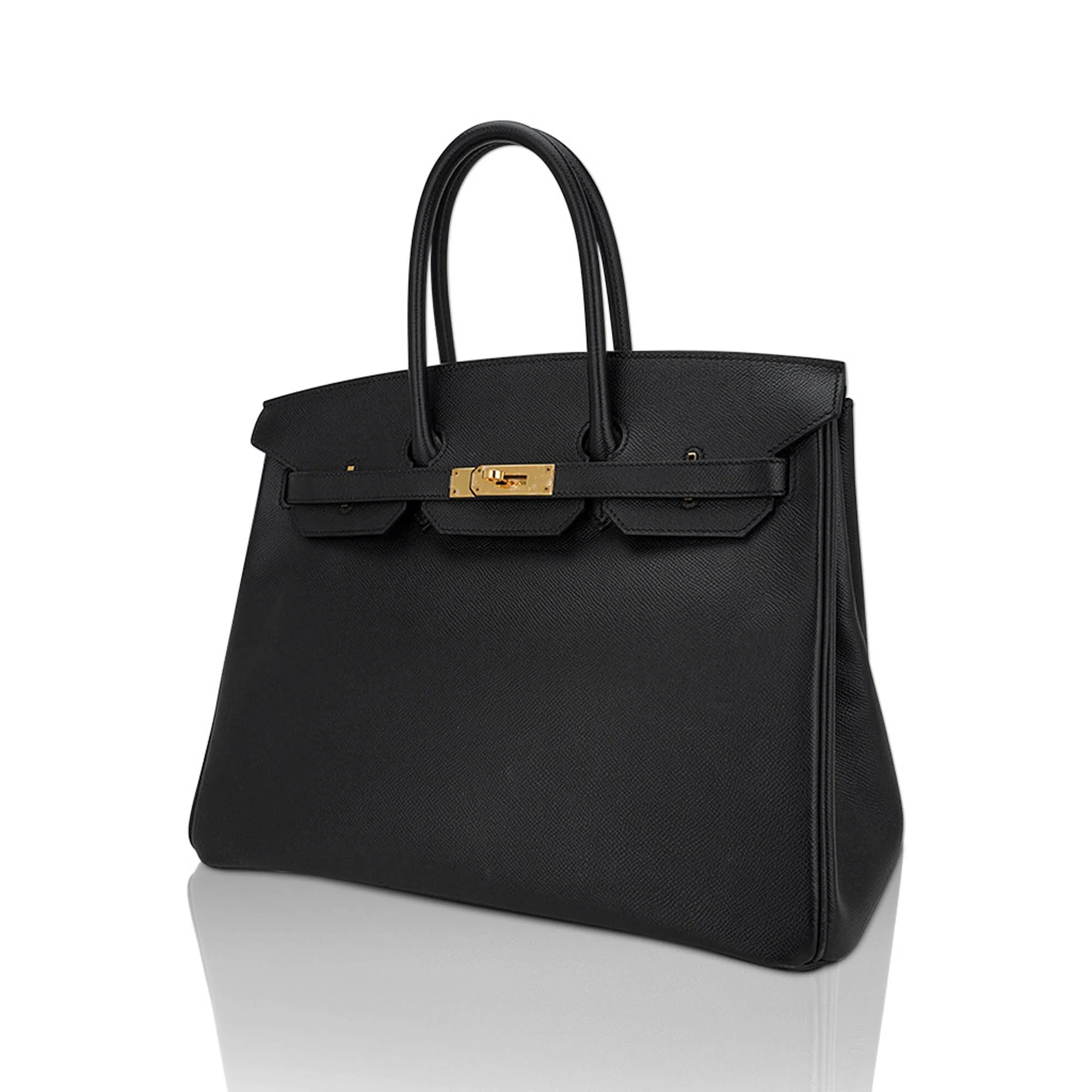 Birkin 35 Bag Black Epsom Leather with Gold Hardware