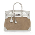 Birkin 35 Bag Grizzly Ghillies Gris Perle Gris Caillou Colour Limited Edition Rare