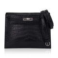 Limited Edition Kelly Danse Bag Matte Black Crocodile