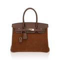 Limited Edition Birkin 30 Grizzly Bag Alezan Permabrass Hardware