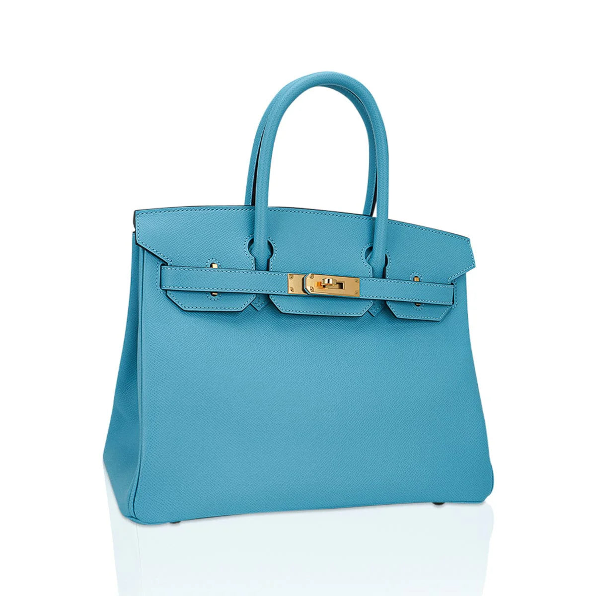 Birkin 30 Bag Blue du Nord Gold Hardware Epsom Leather