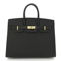Birkin Sellier 25 Black Epsom Leather Gold Hardware