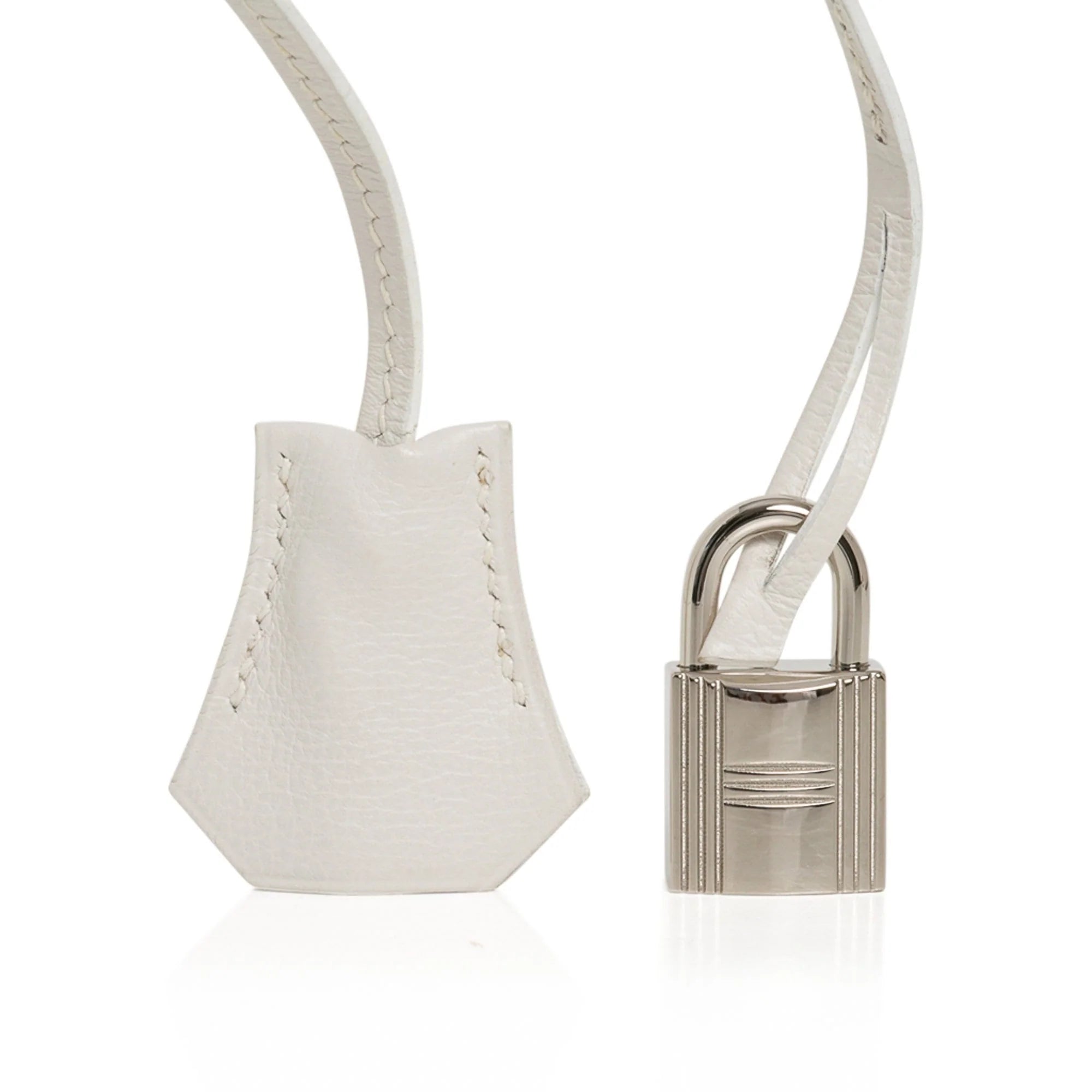 Kelly Ado 28 Bag White Evergrain Palladium Hardware