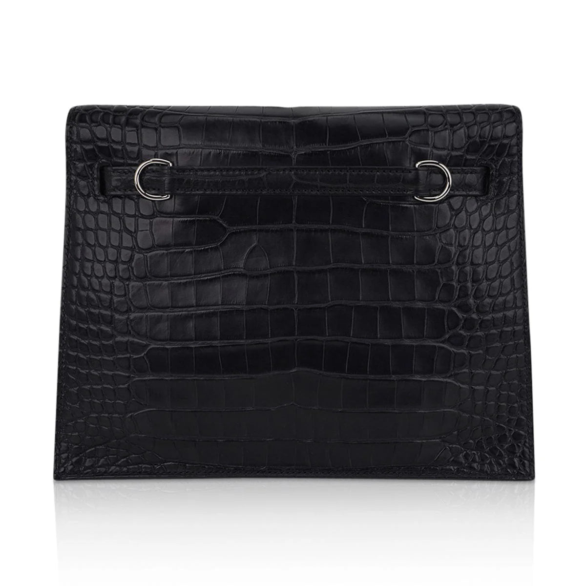 Limited Edition Kelly Danse Bag Matte Black Crocodile