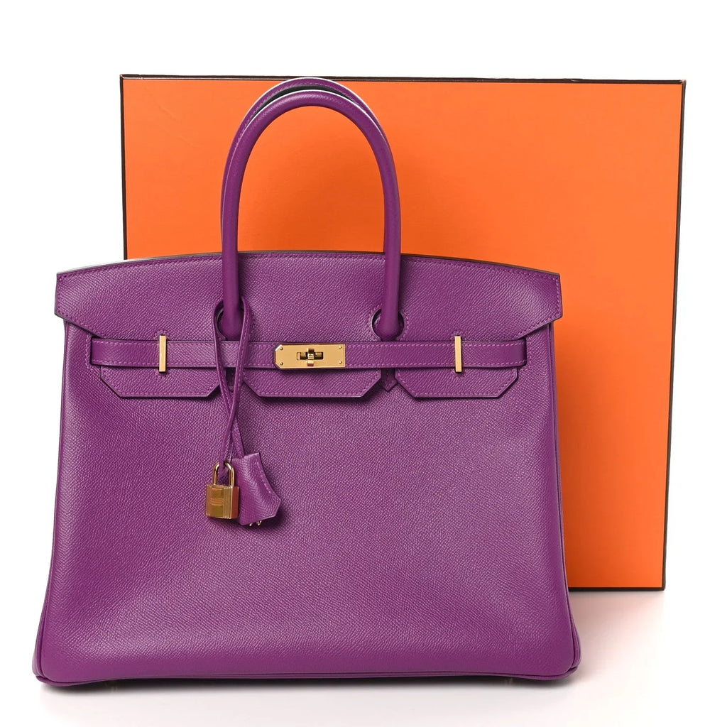 Birkin bag made of extremely Epsom Birkin 35 Anemone