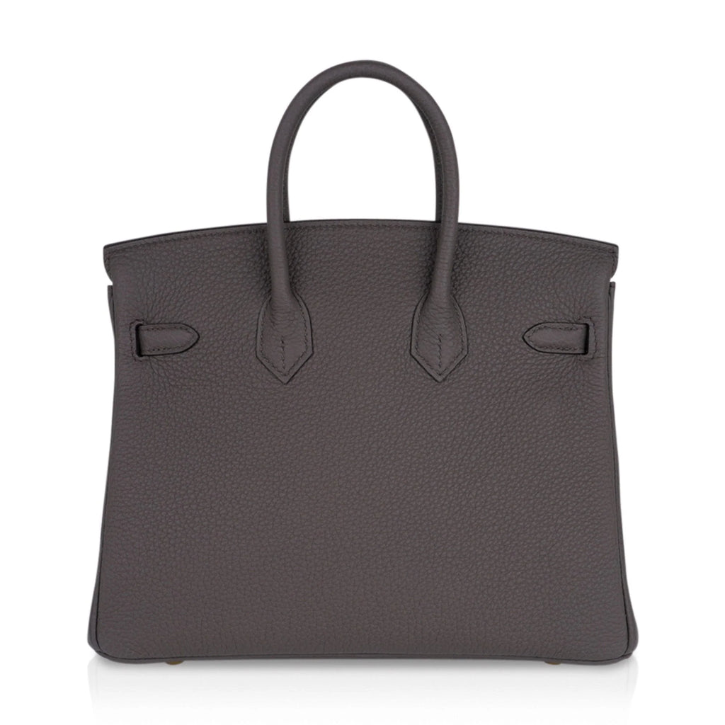 Birkin 25 Bag Etain Gold Hardware Togo Leather New w/Box