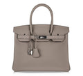 Birkin 30 Bag Gris Asphalte Togo Palladium Hardware