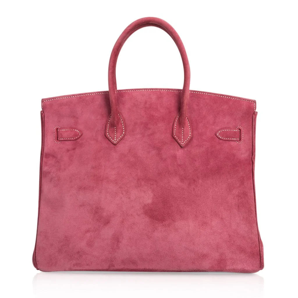 Birkin 35 Bag Fuchsia Pink Doblis Palladium Rare