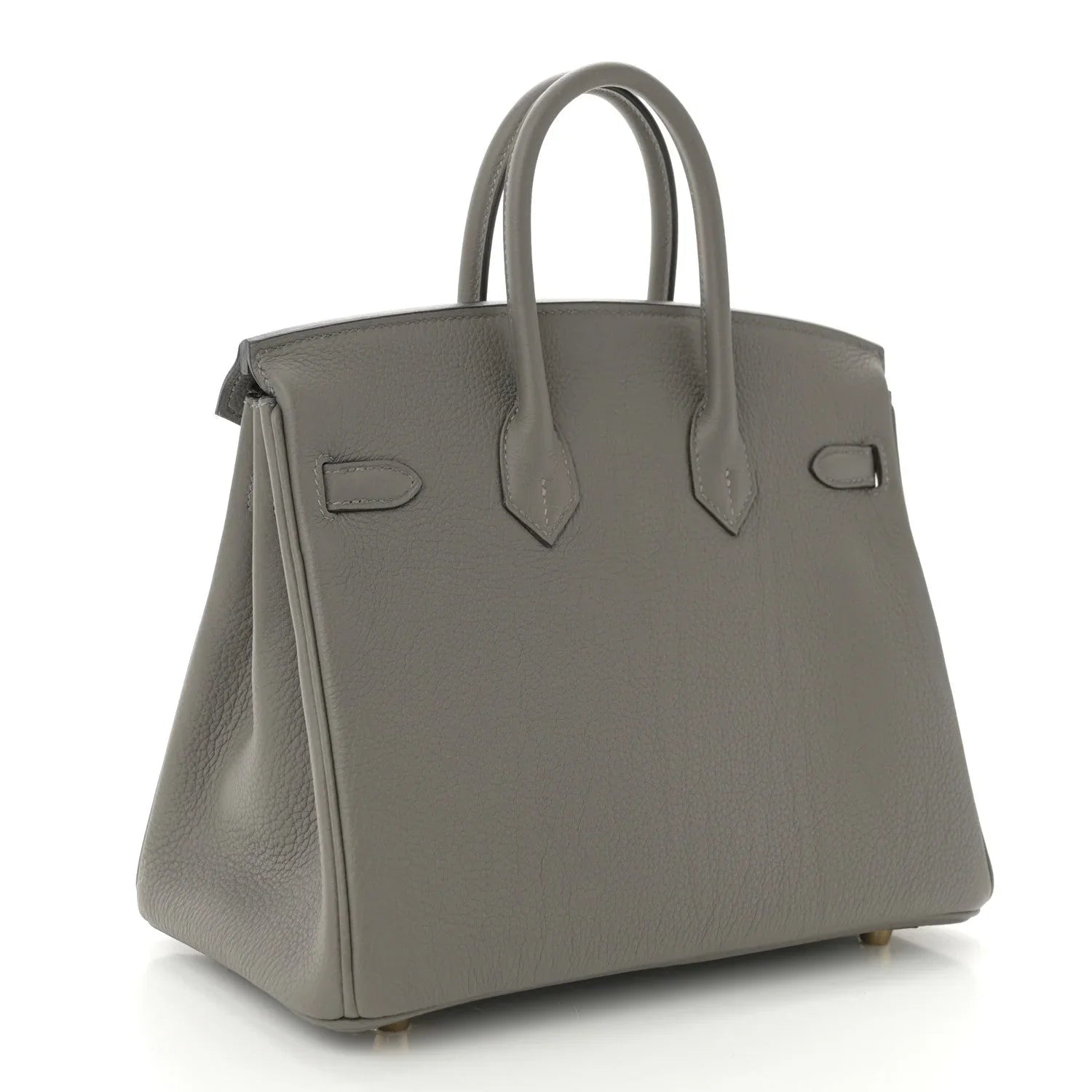 Birkin 25 Gris Meyer crafted from incredibly soft Togo calfskin leather