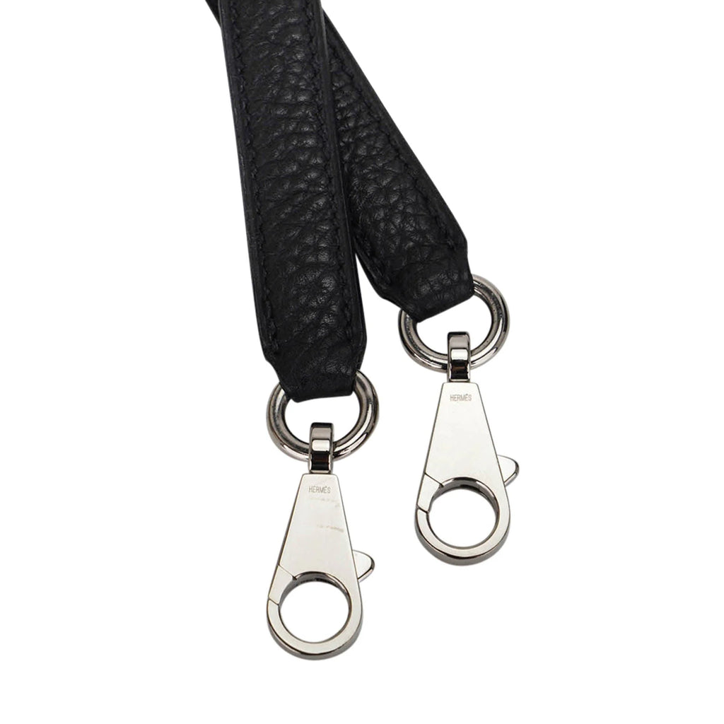Kelly 32 Retourne Bag Black Togo Leather with Palladium Hardware