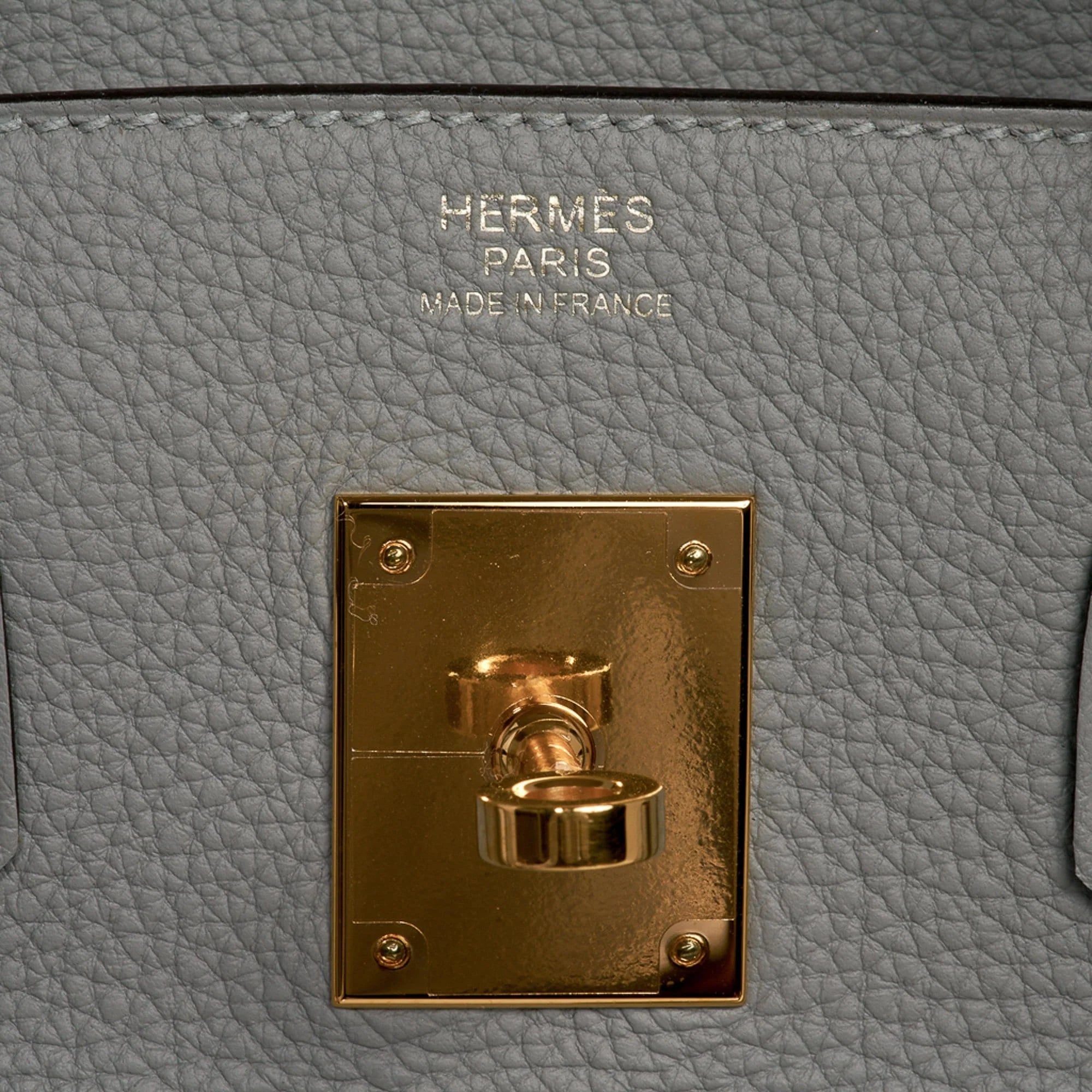 Birkin 30 Bag Gris Mouette Gold Hardware Togo Leather