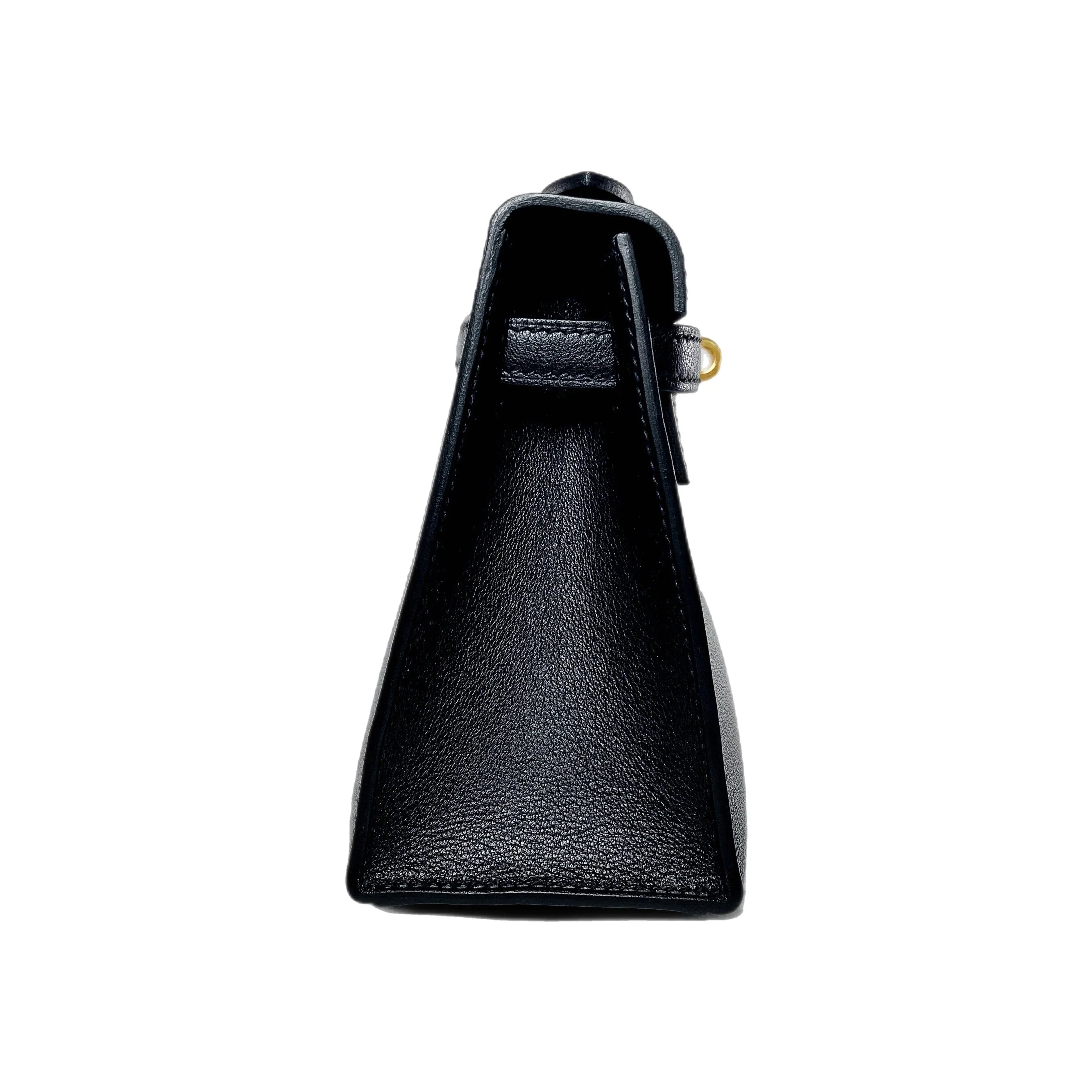 Kelly Pochette Noir Madame Gold Hardware