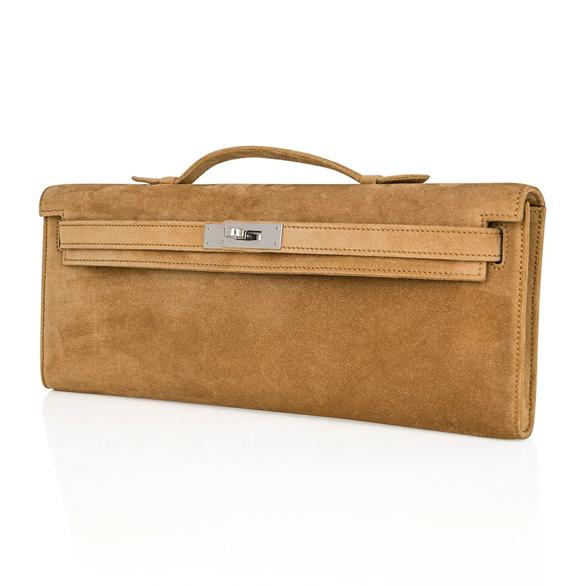 Limited Edition Kelly Cut Bag Ocre Doblis with Palladium Hardware