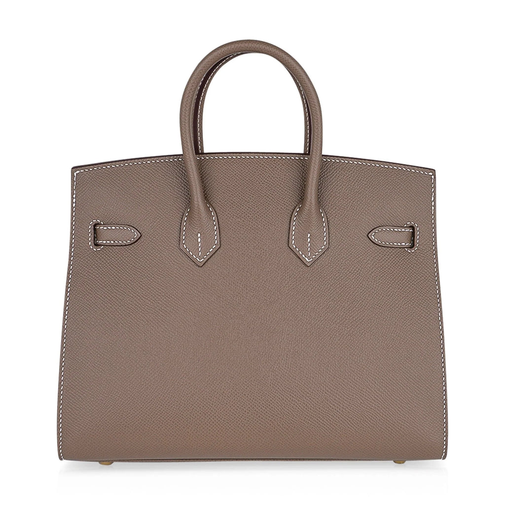 Birkin Sellier 25 Etoupe Gold Hardware Epsom Leather New w/Box
