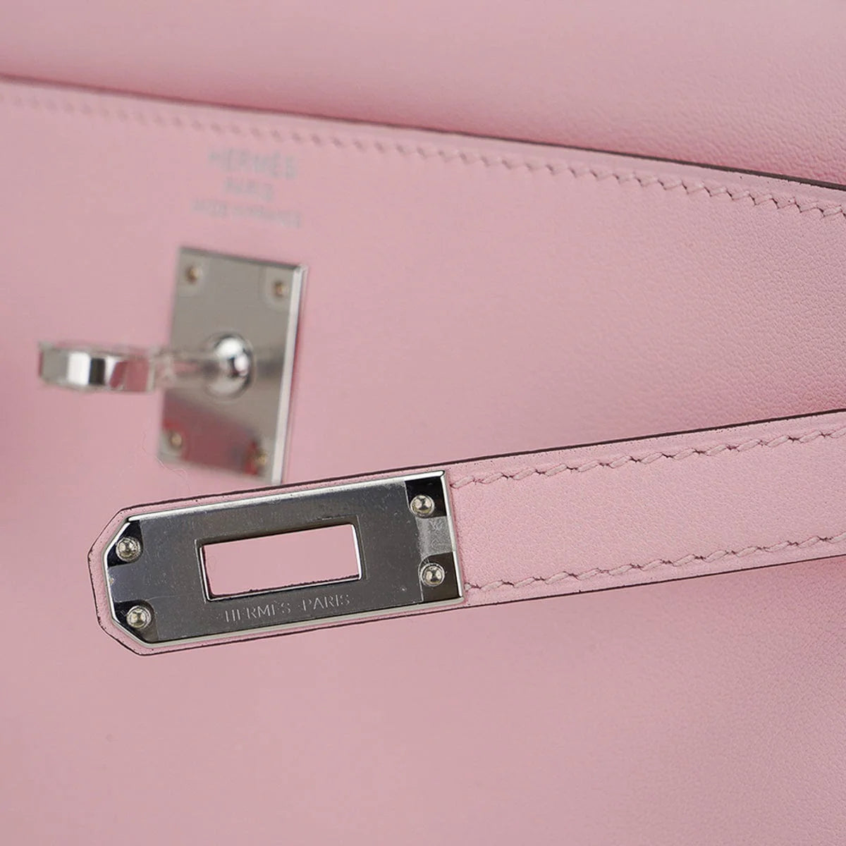 Kelly 25 Bag Rose Sakura Swift Leather with Palladium Hardware