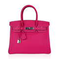 Birkin 30 Bag Rose Tyrien Candy Epsom Limited Edition Palladium