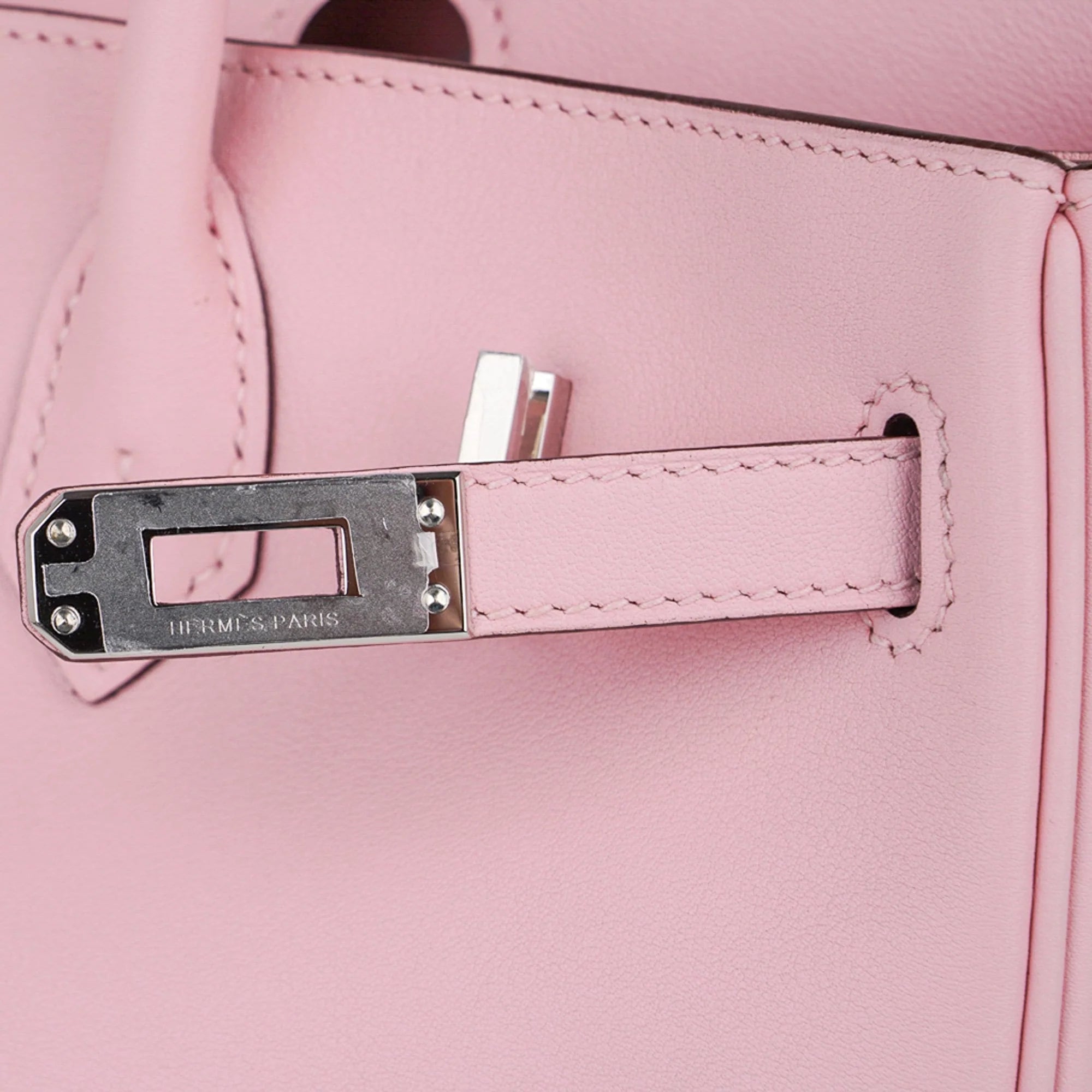 Birkin 25 Bag Rose Sakura Palladium Hardware Rare