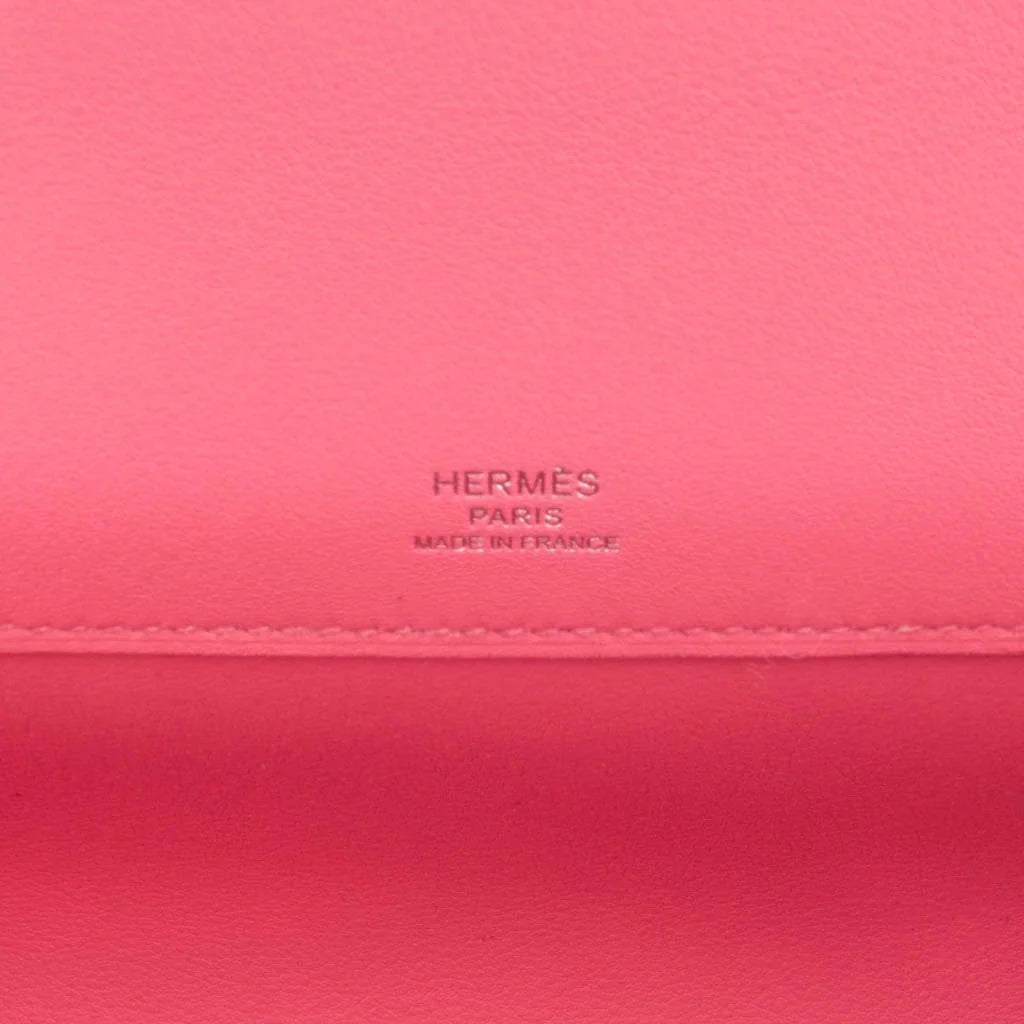 Kelly Cut Bag Pink Rose Azalee Swift with Palladium Hardware