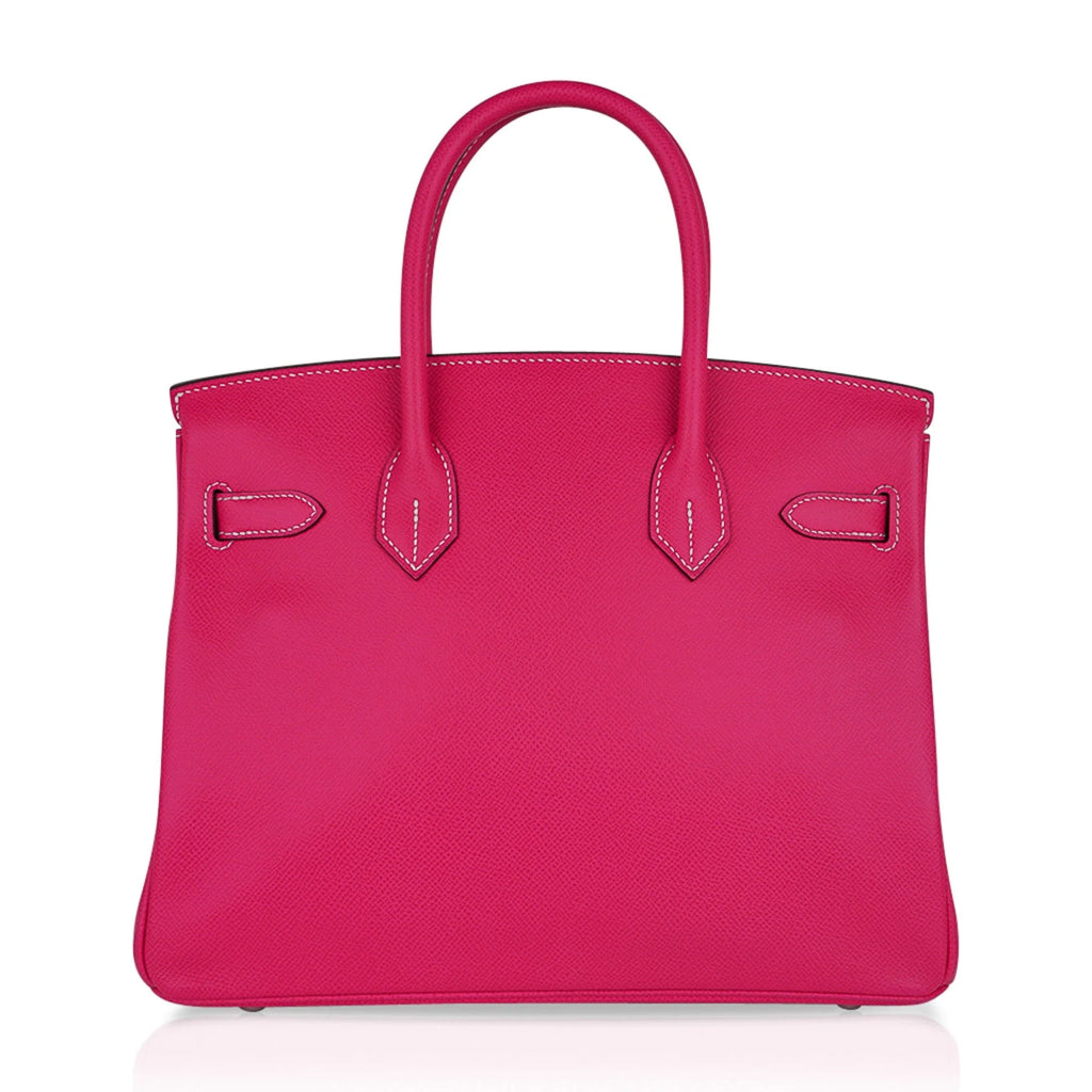 Birkin 30 Bag Rose Tyrien Candy Epsom Limited Edition Palladium