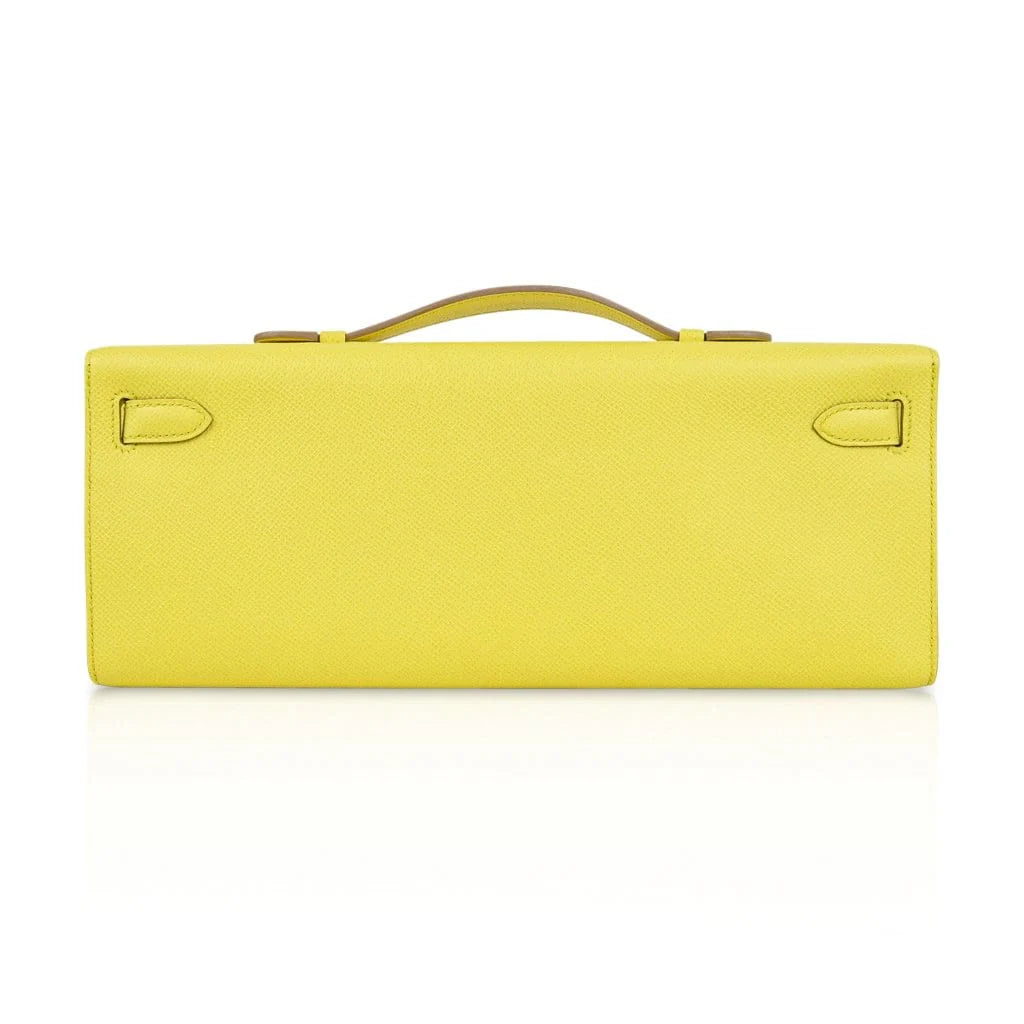 Kelly Cut Bag Clutch Souffre Rare to Find Epsom Leather