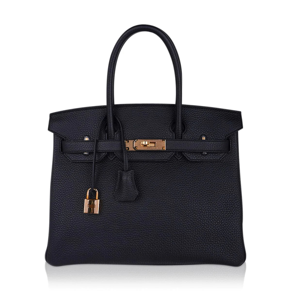 Birkin 30 Bag Black Togo Leather with Rose Gold Hardware