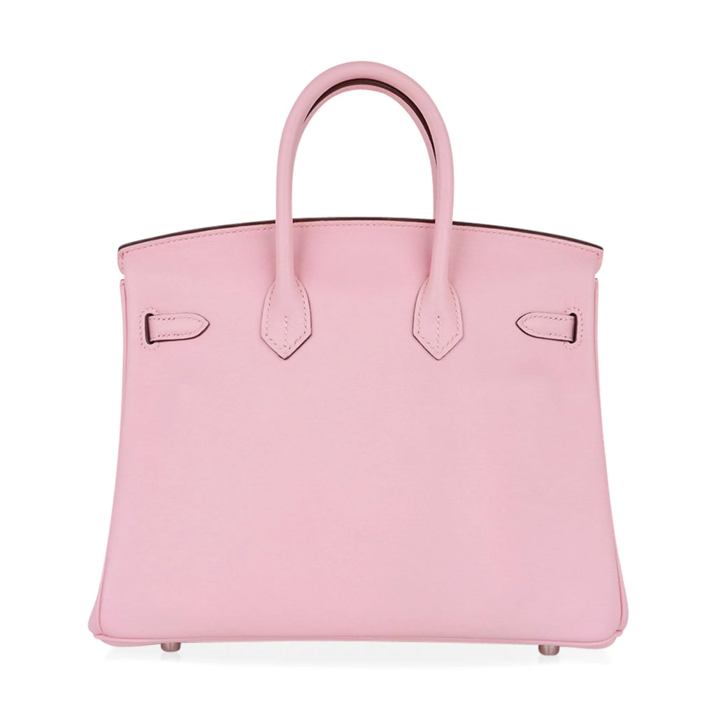 Birkin 25 Bag Rose Sakura Palladium Hardware Rare