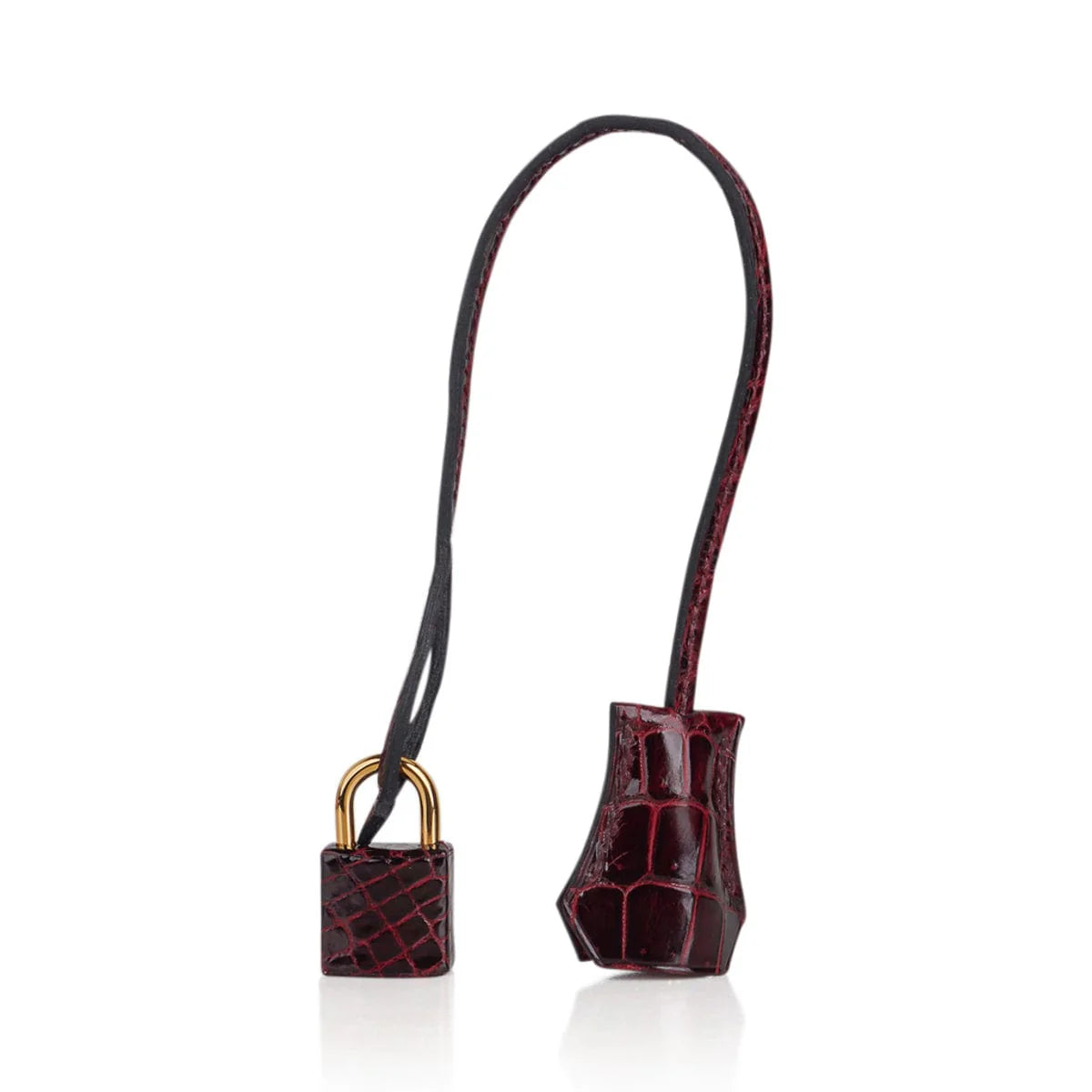 Special Order HSS Birkin 35 Bag Bordeaux Porosus Crocodile with Gold Hardware