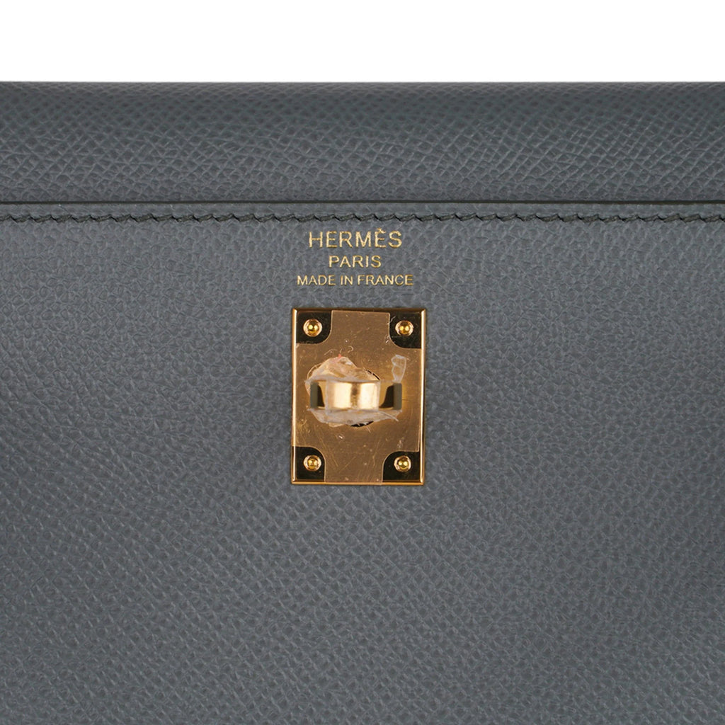 Kelly Sellier 25 Bag Vert Amande Gold Hardware Epsom Leather