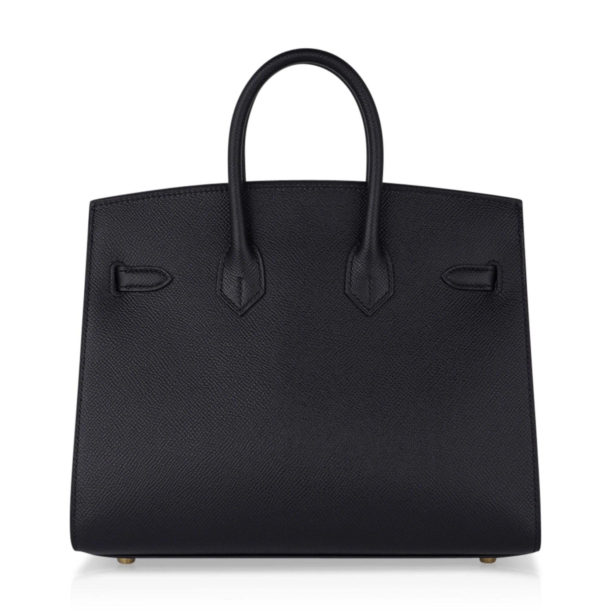 Birkin Sellier 25 Black Gold Hardware Epsom Leather New w/Box