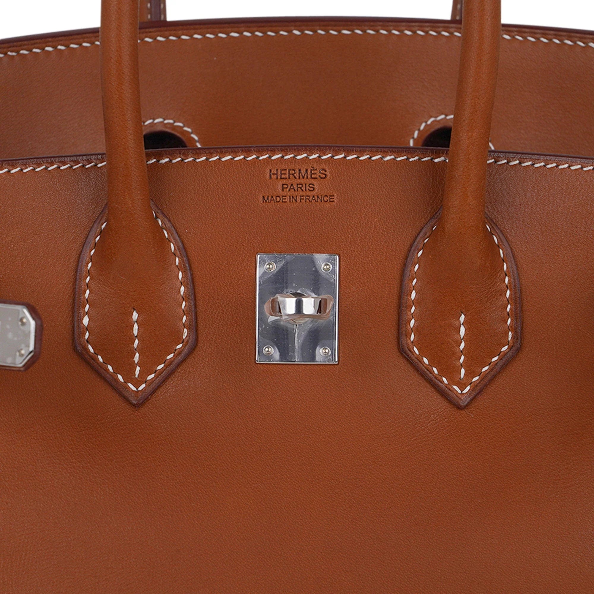 Limited Edition Birkin 25 Fauve Barenia Leather Bag Palladium Hardware