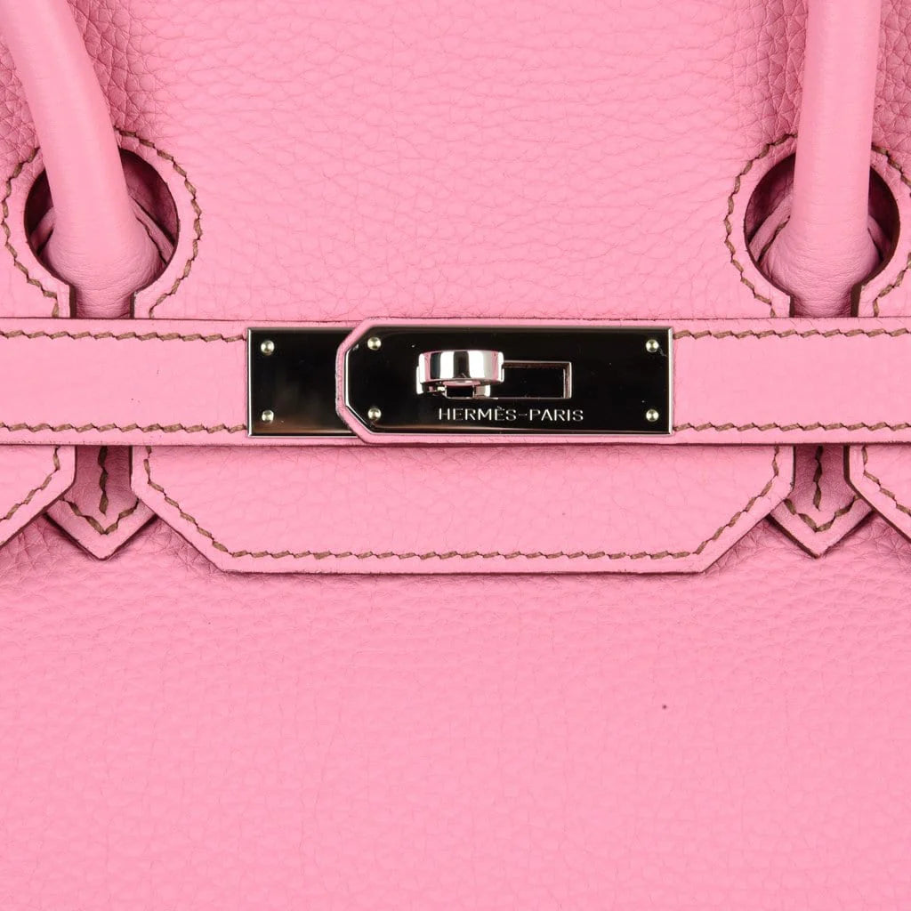 Birkin 35 Bag rare 5P Pink Togo Palladium Hardware