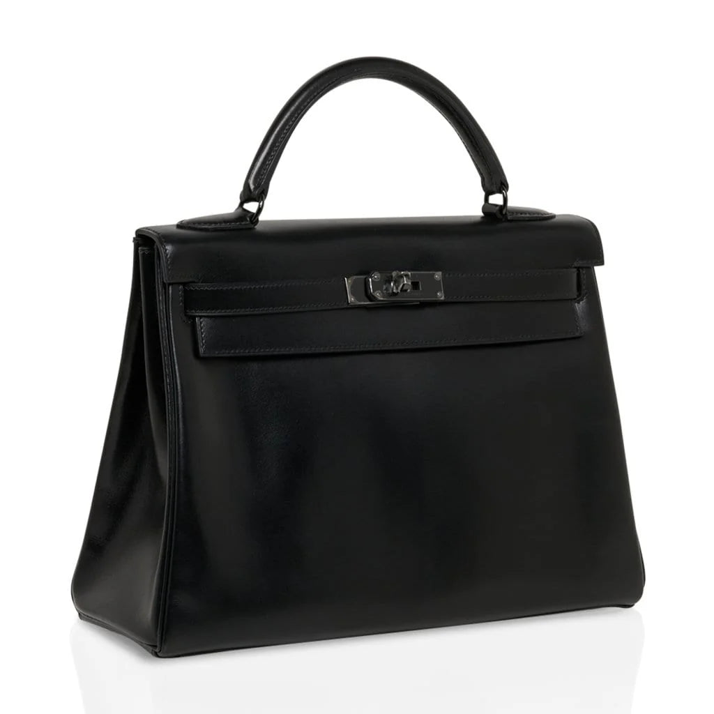 Kelly 32 So Black Bag Box Leather Limited Edition