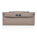 Kelly Cut Bag Gris Asphalte Gray Clutch Swift Palladium