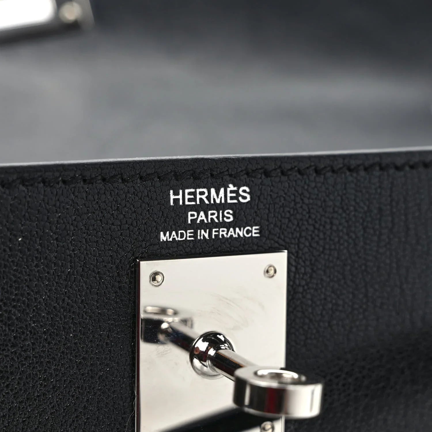 Kelly Elan Black Chevre Chamkila Palladium Hardware