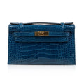 Kelly Pochette Mykonos Alligator Gold Hardware