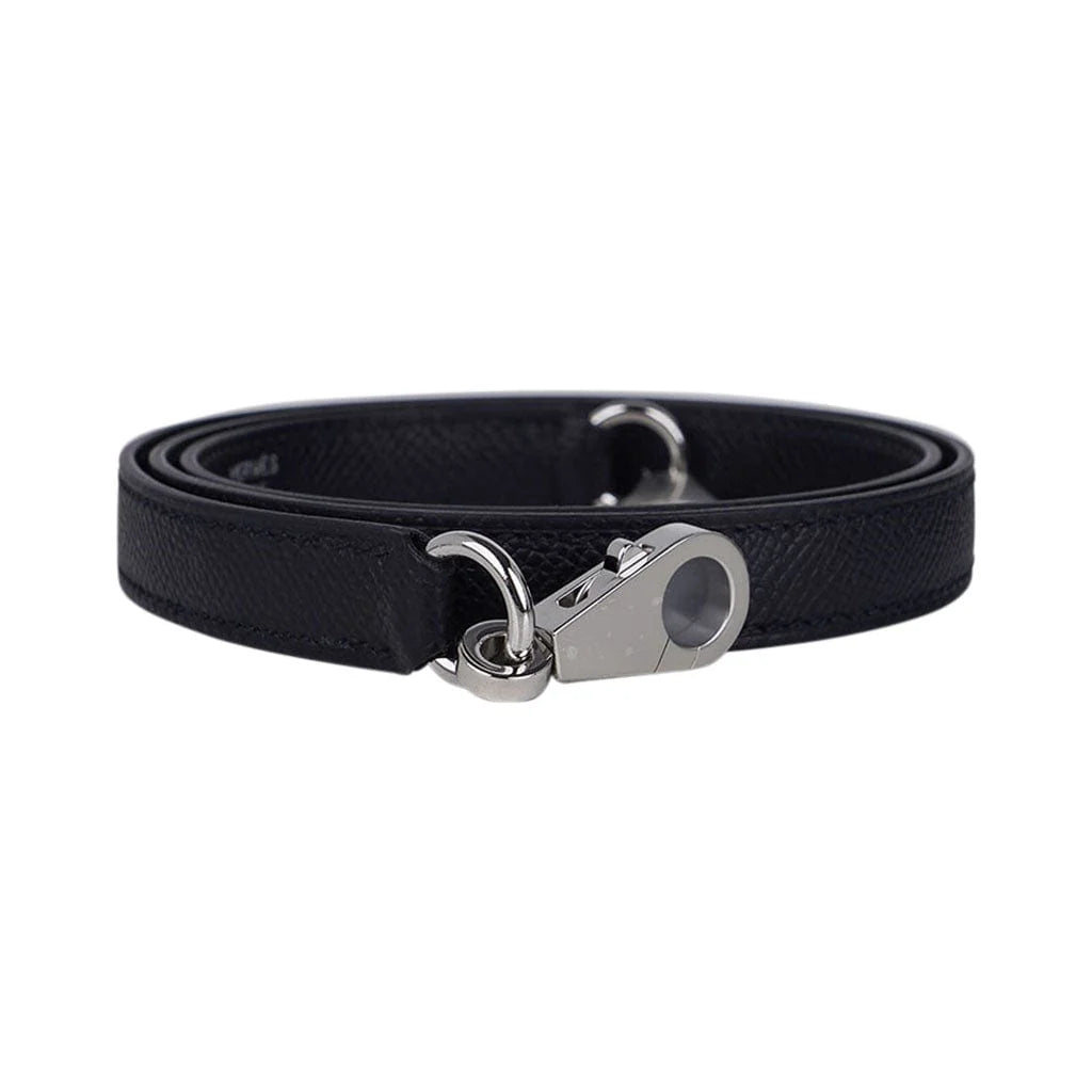 Kelly 28 Sellier Bag Black Epsom Leather with Palladium Hardware
