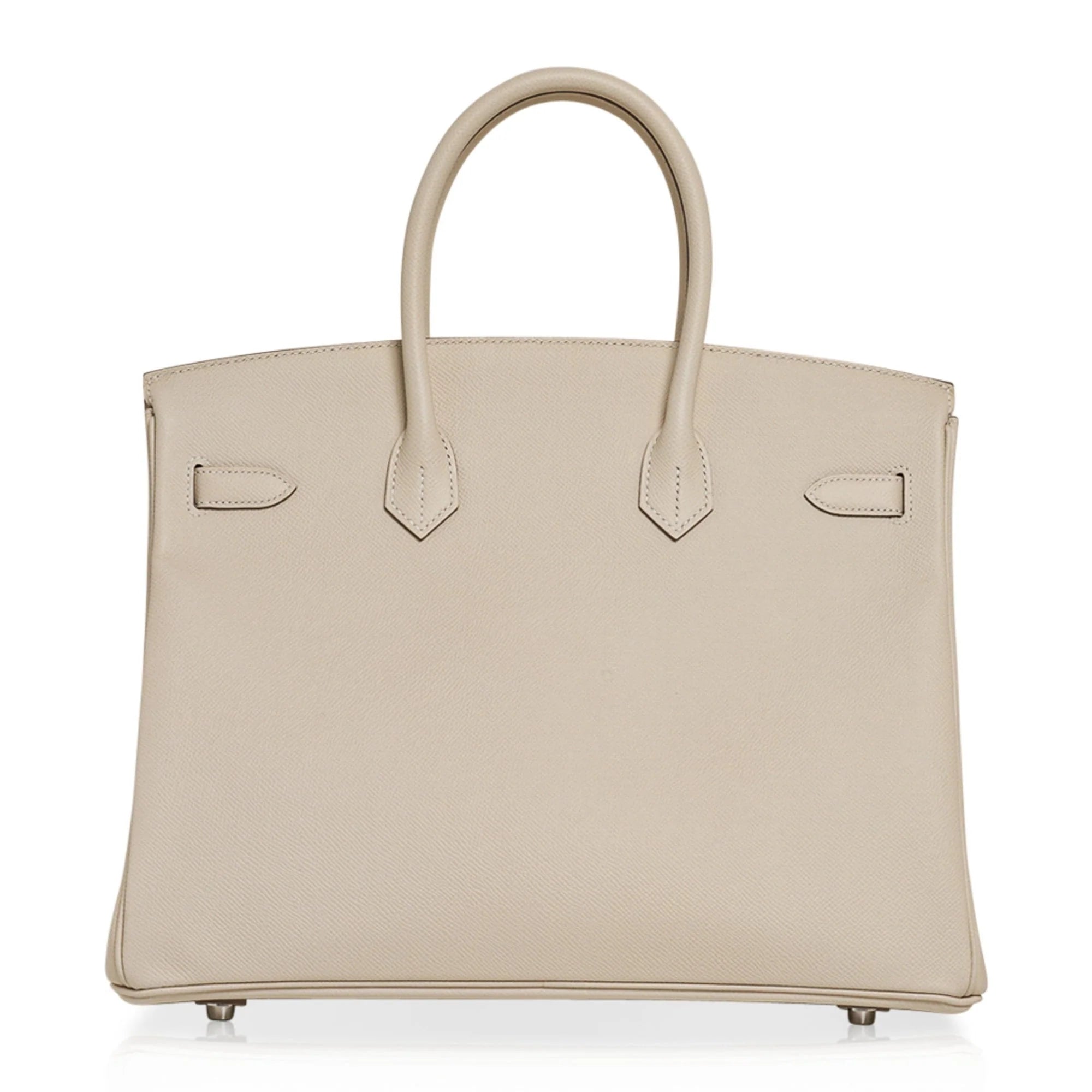Birkin 35 Bag Craie Epsom Palladium Hardware