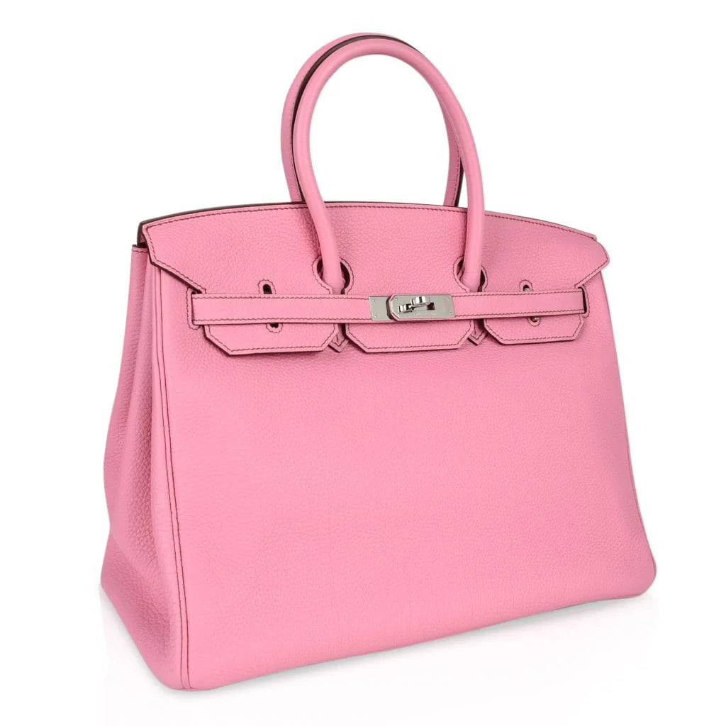 Birkin 35 Bag rare 5P Pink Togo Palladium Hardware