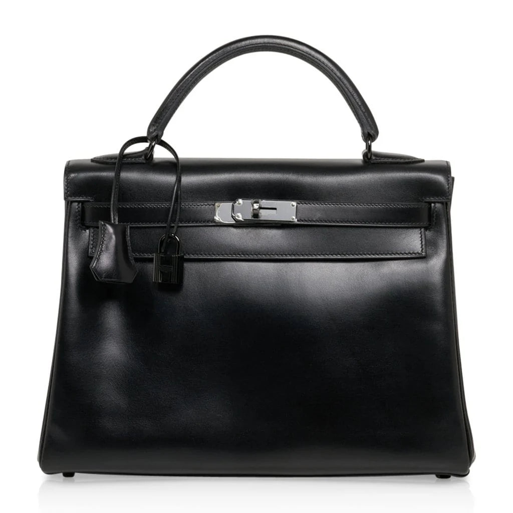 Kelly 32 So Black Bag Box Leather Limited Edition