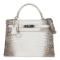 Limited Edition Kelly 32 Bag Himalaya Crocodile with Palladium Hardware