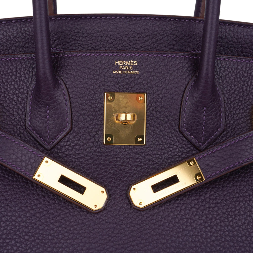 Birkin 30 Bag Raisin Rich Original Colour Gold Hardware Togo Leather