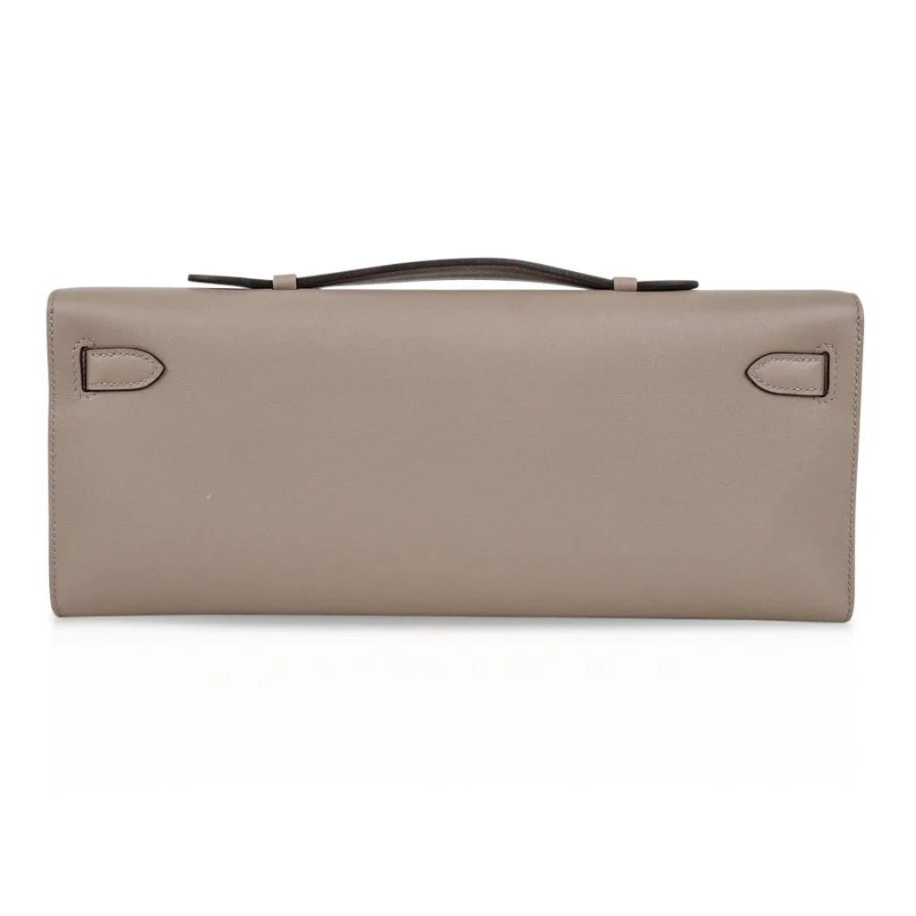 Kelly Cut Bag Gris Asphalte Gray Clutch Swift Palladium