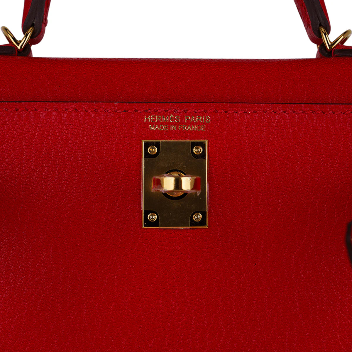 Kelly Sellier 20 Mini Rouge de Coeur Bag Chevre Leather Gold Hardware