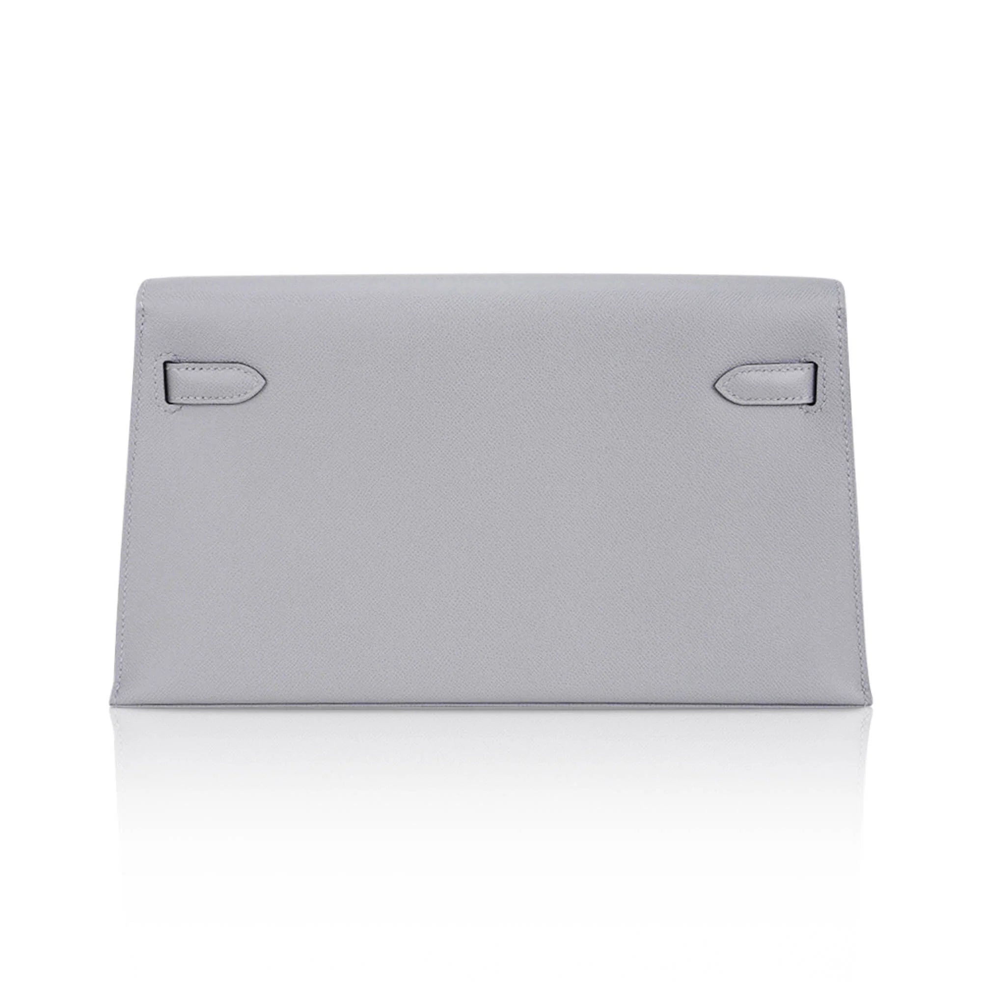Kelly Elan Gris Pantin Veau Madame Leather with Palladium Hardware